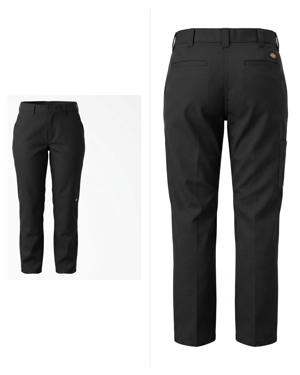 Dickies Black Carpenter Utility Work Pants Solid Straight Women Size 14